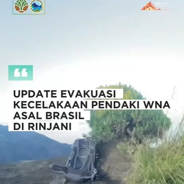 Drone Temukan Pendaki Brasil Hilang di Gunung Rinjani