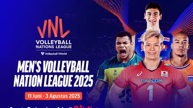 Saksikan Live Streaming VNL Putra 2025: Jadwal Lengkap di Vidio